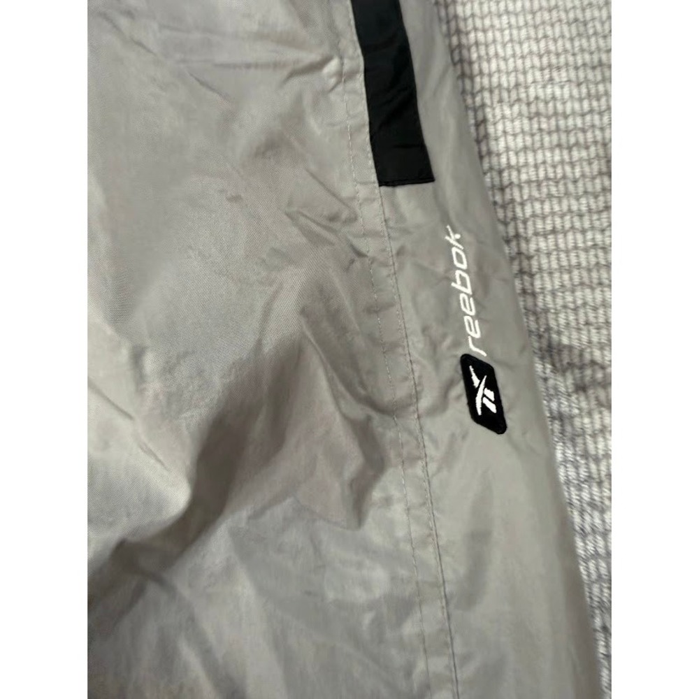 Reebok Vintage Windbreaker Pants Mens XXL Gray Mesh Lined Track Y2K Baggy 32X32‎